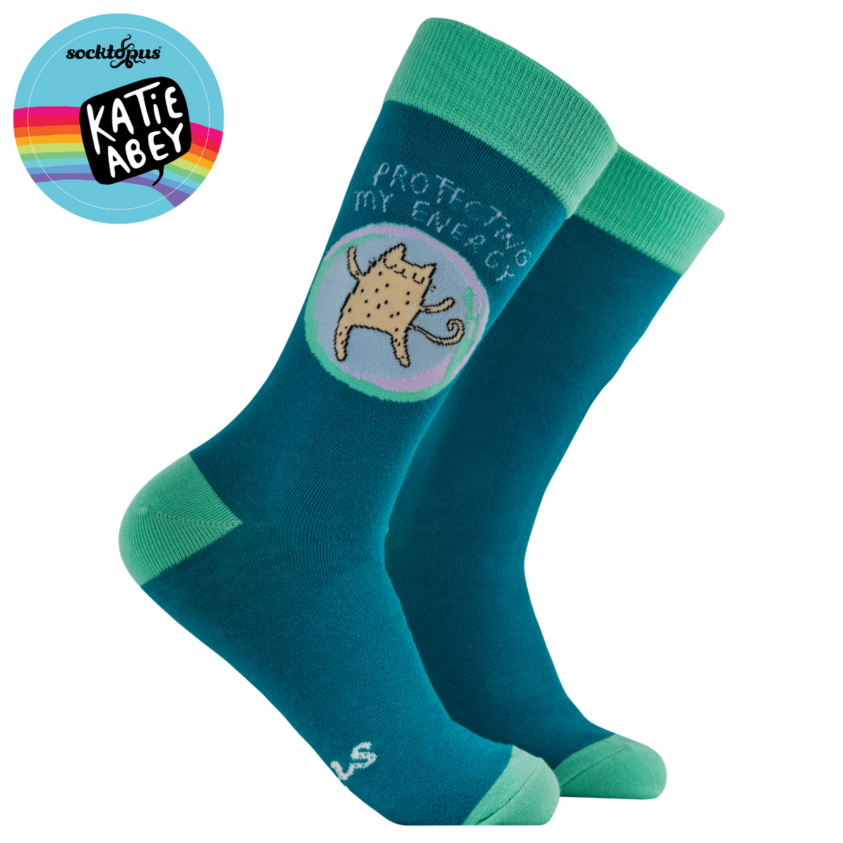 Protecting My Energy Socks - Socktopus X Katie Abey