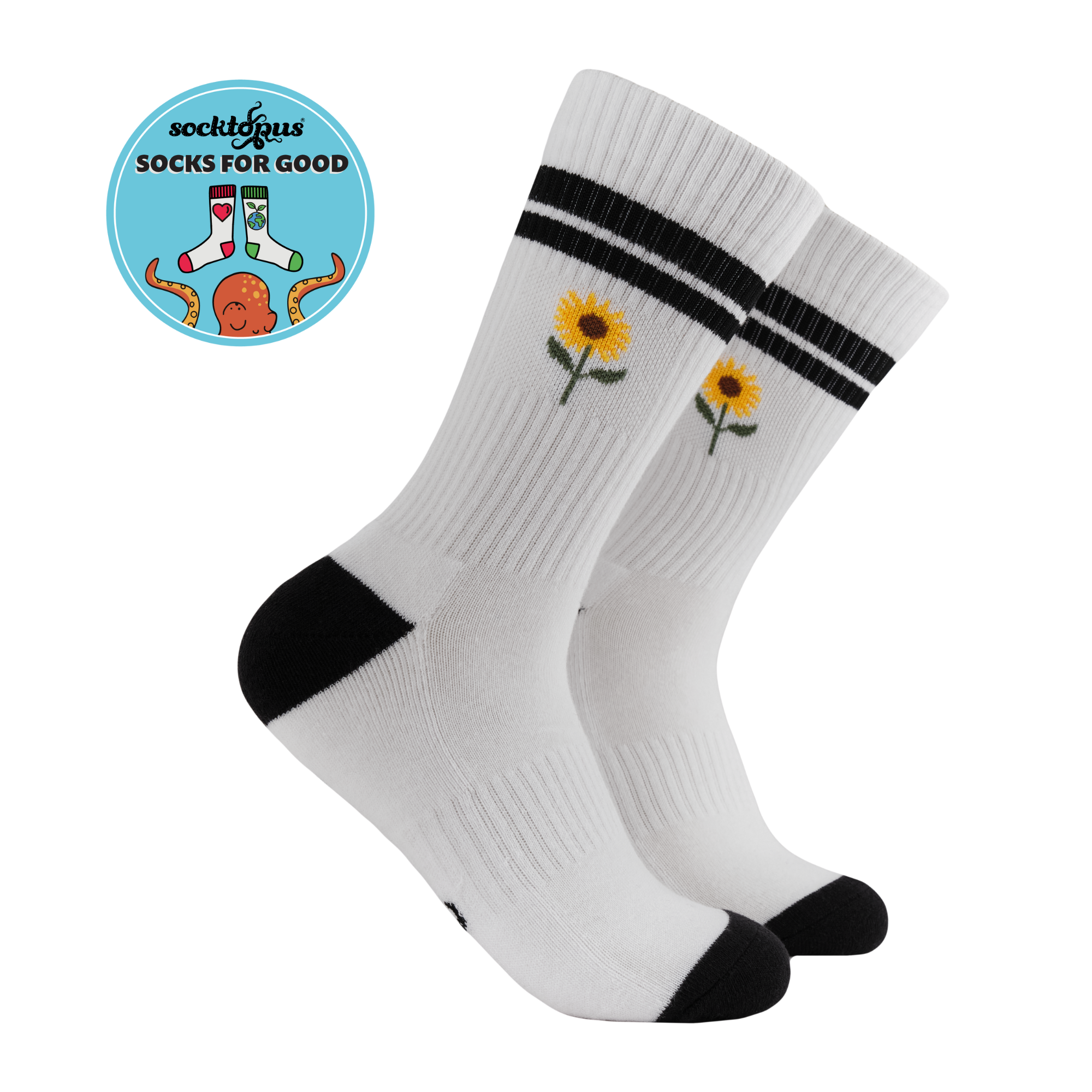 Sunflowers Athletic Socks