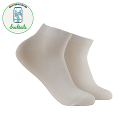 Cream Soda - Bamboo Colours Trainer Socks