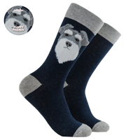 Fluffy Wowza Schnauzer Socks