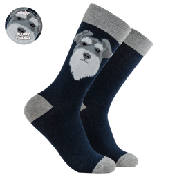 Fluffy Wowza Schnauzer Socks
