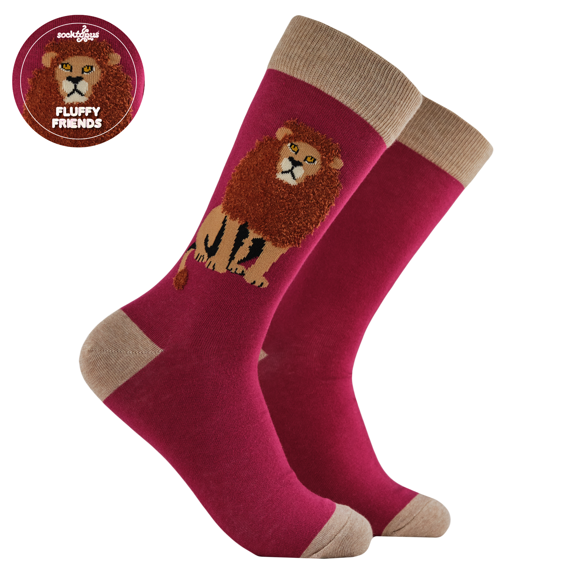 Fluffy Lion Socks - The Mane Attraction