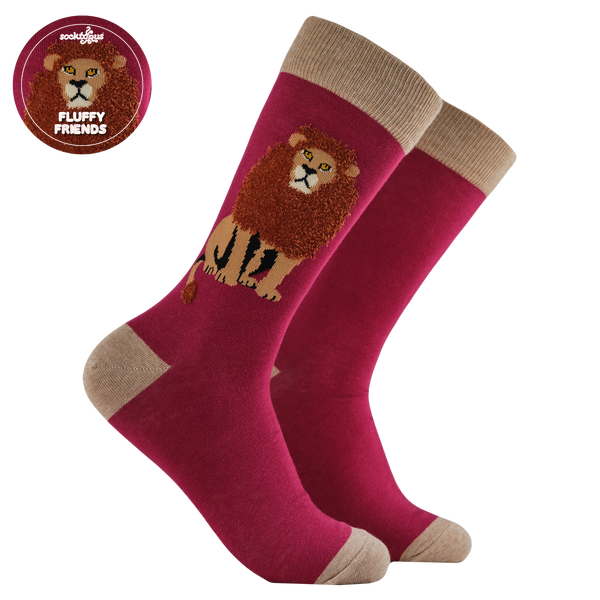 Fluffy Lion Socks - The Mane Attraction