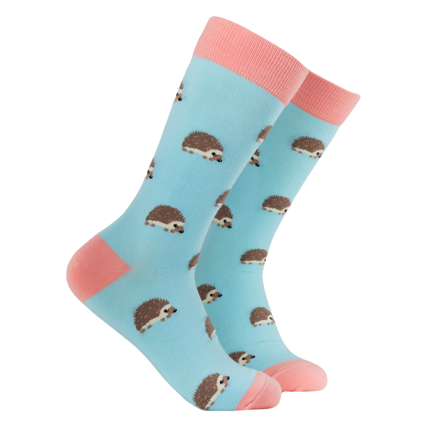 Hedgehogs Bamboo Socks - PALE BLUE LARGE