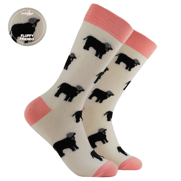 Fluffy Coo Socks - SMALL CREAM