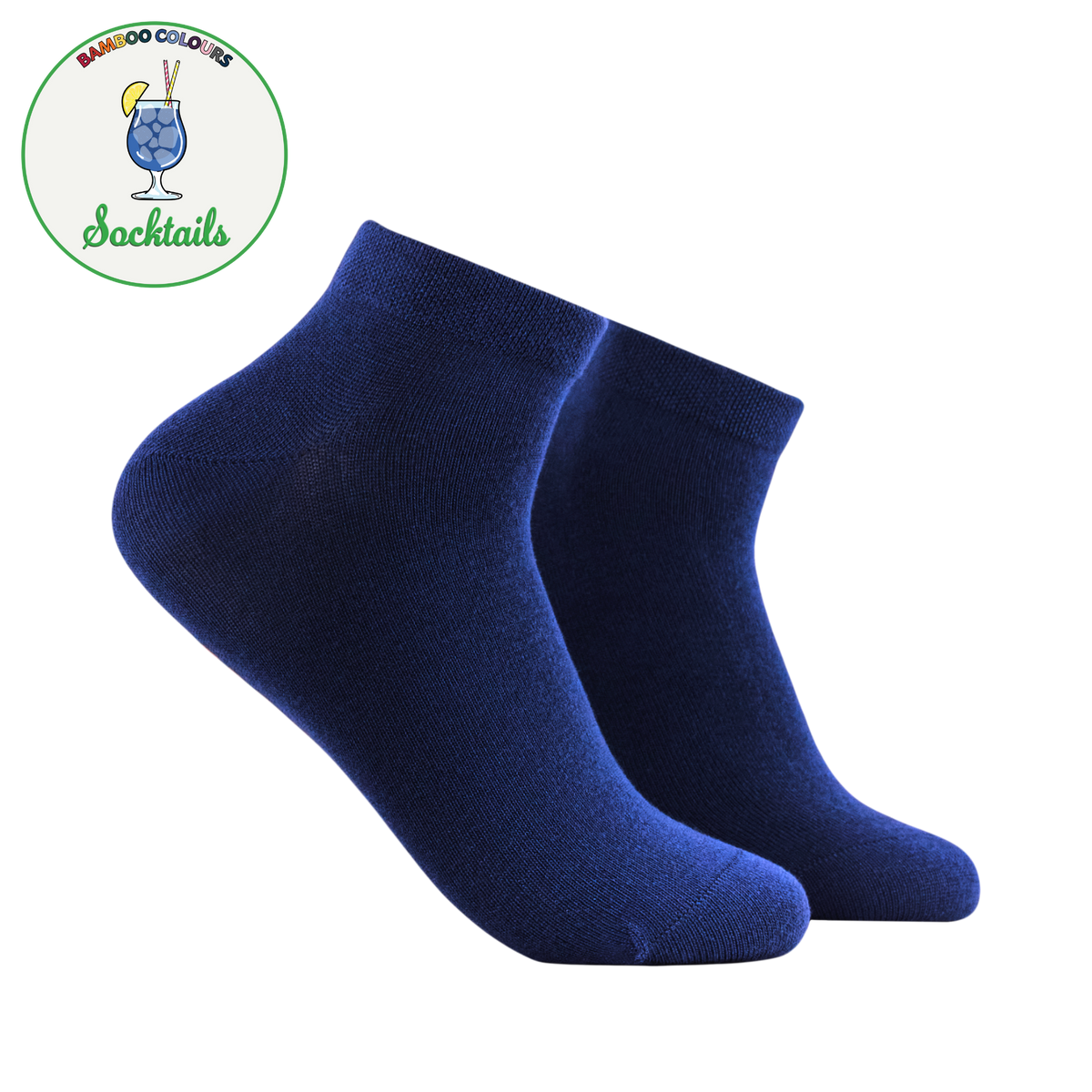 Blue Lagoon - Bamboo Colours Trainer Socks