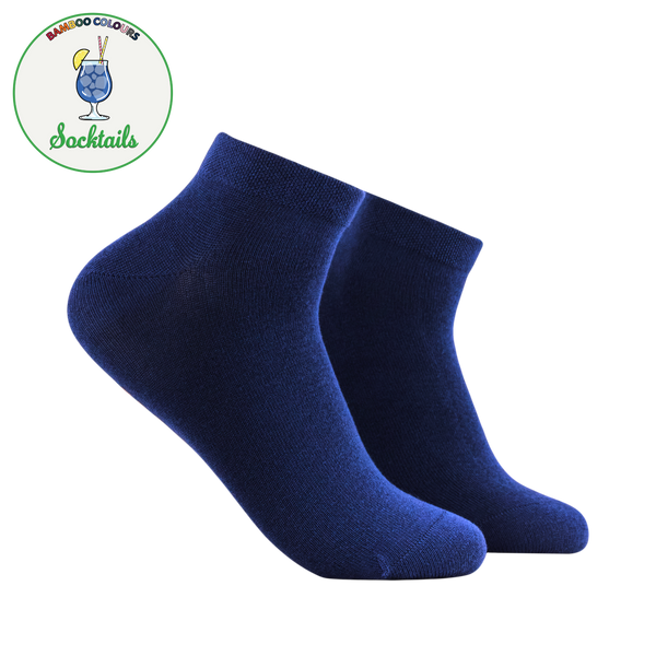 Blue Lagoon - Bamboo Colours Trainer Socks