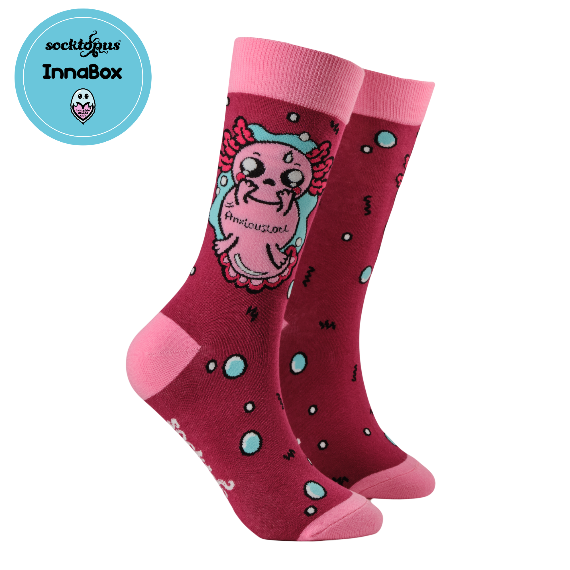 InnaBox - Anxiouslotl Socks