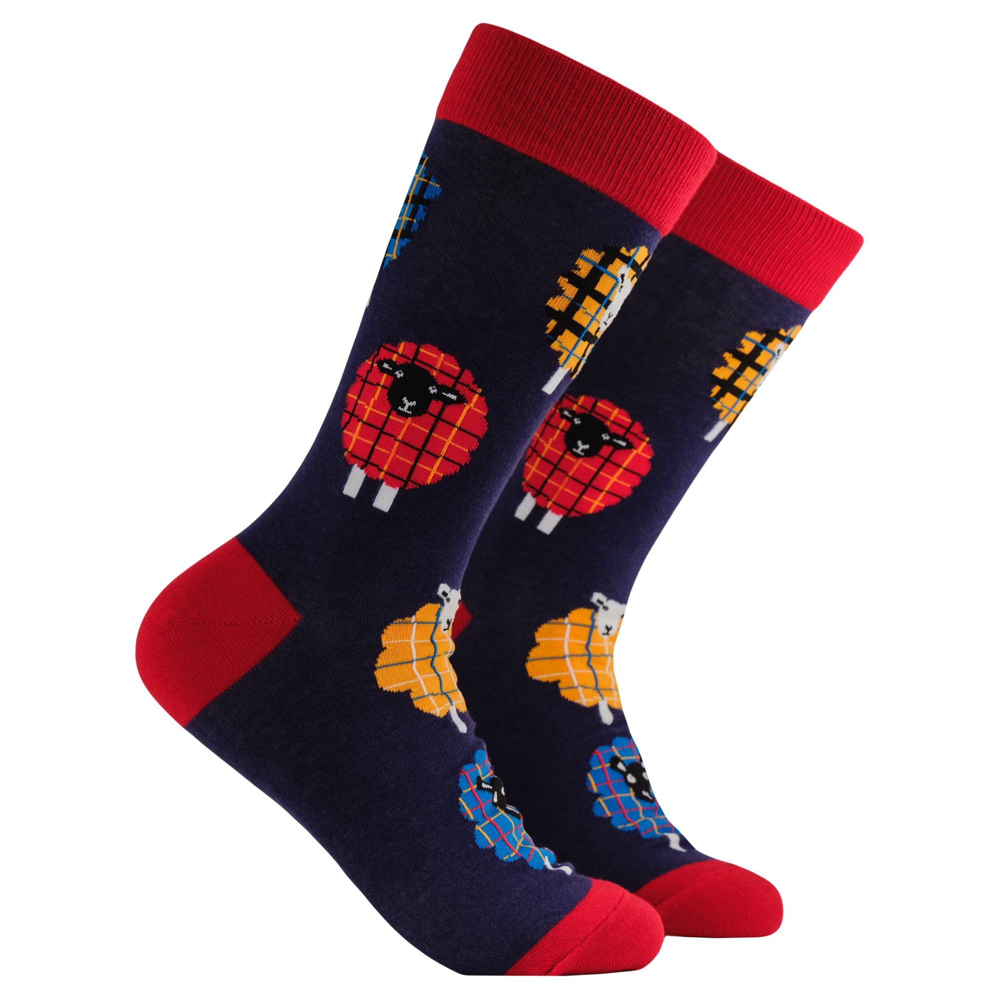 Tartan Sheep Socks