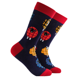 Tartan Sheep Socks
