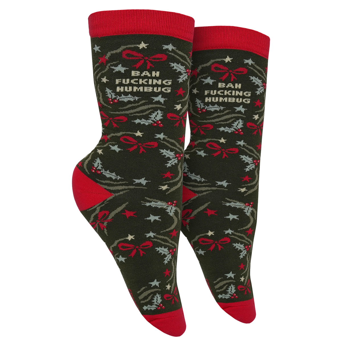 Bah Fucking Humbug Socks - Small