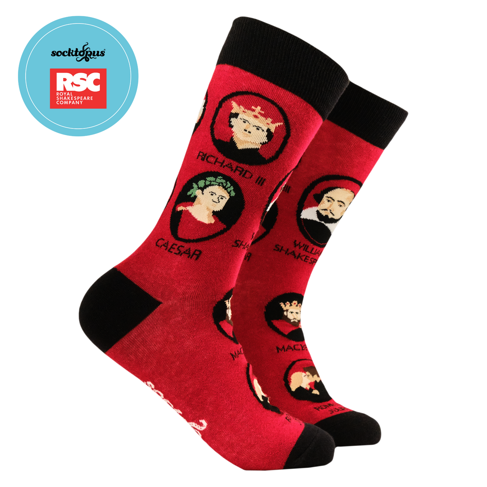 Shakespeare and His Characters Socks - RSC