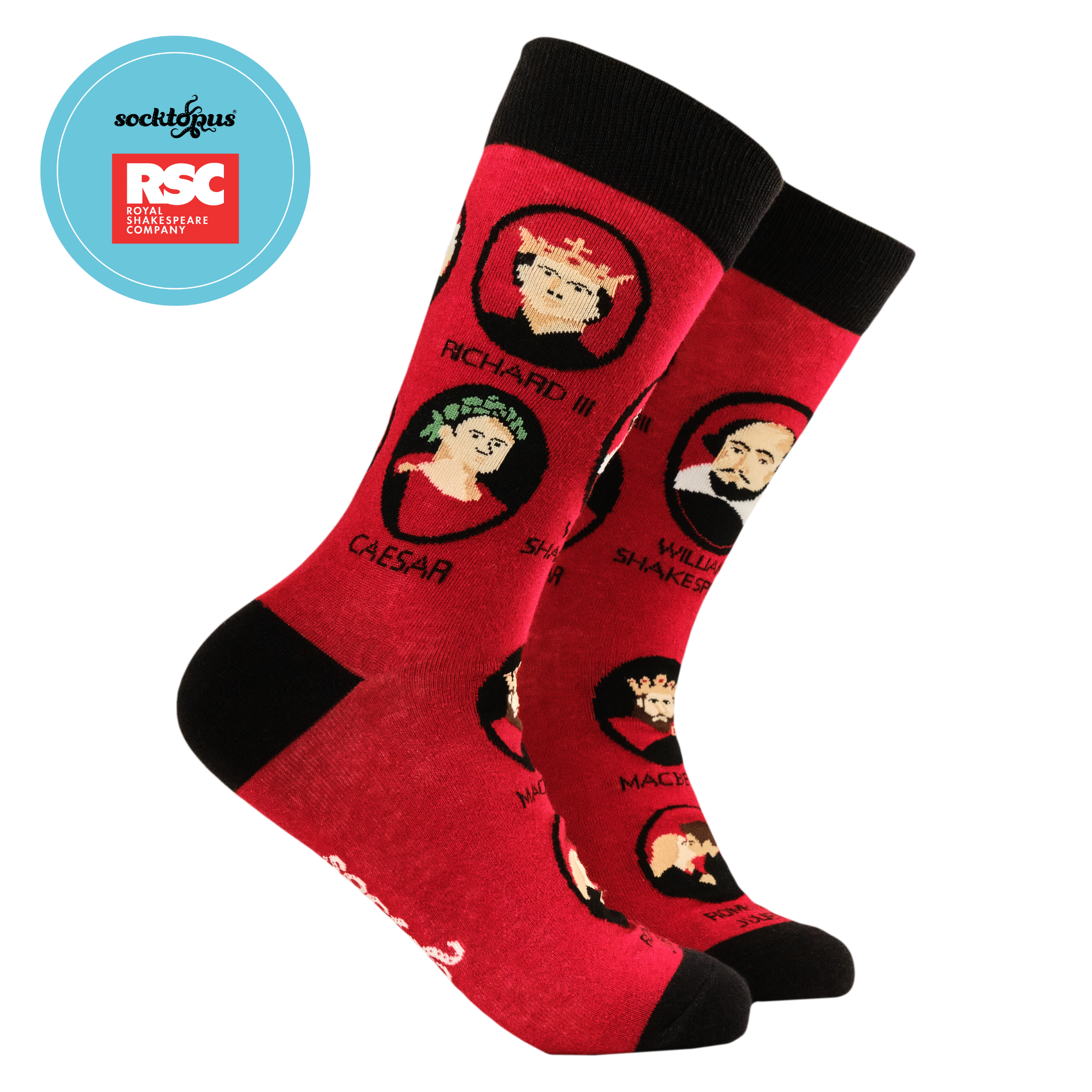 Shakespeare and His Characters Socks - RSC