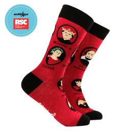 Shakespeare and His Characters Socks - RSC