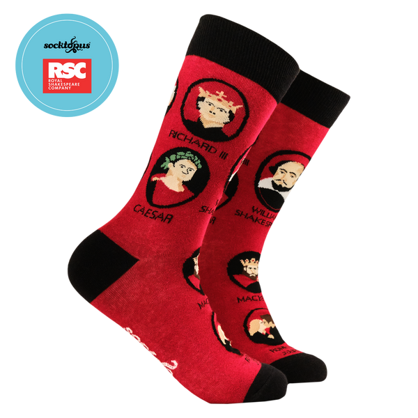 Shakespeare and His Characters Socks - RSC