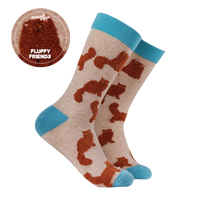 Fluffy Ginger Cats Socks