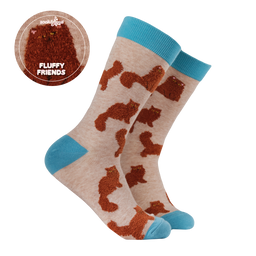 Fluffy Ginger Cats Socks