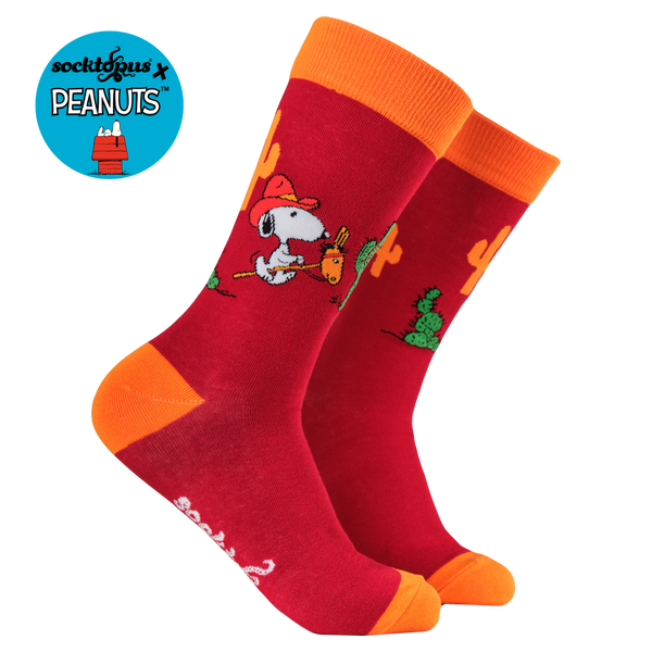 Snoopy Howdy Cowboy Socks - Peanuts