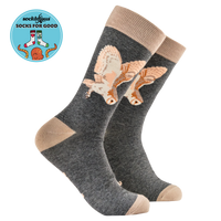 Owl Socks - Barn Owl on Silent Wings