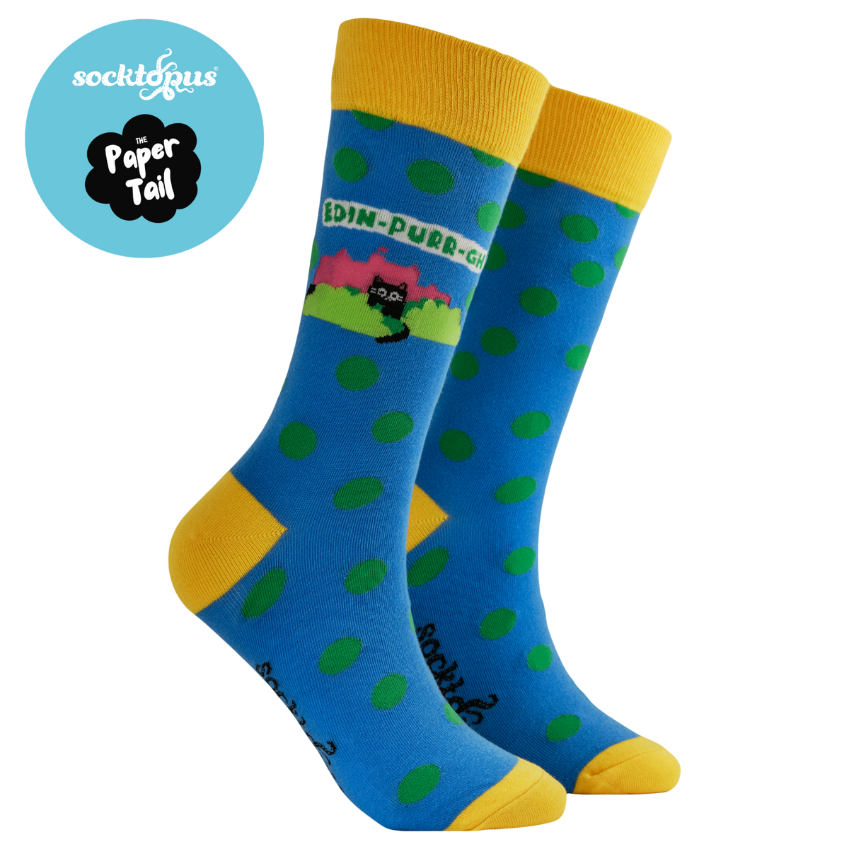 Edin-Purr-gh Socks - Paper Tail