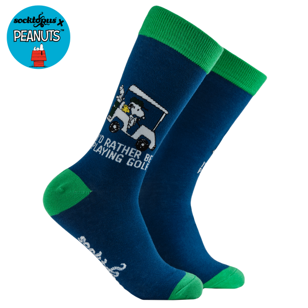 I'd Rather be Playing Golf Socks - Peanuts