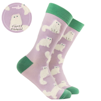 Fluffy White Cats Socks