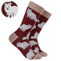 Fluffy Arctic Foxes Socks