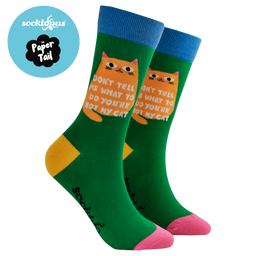 Don't Tell Me What To Do Socks - Paper Tail