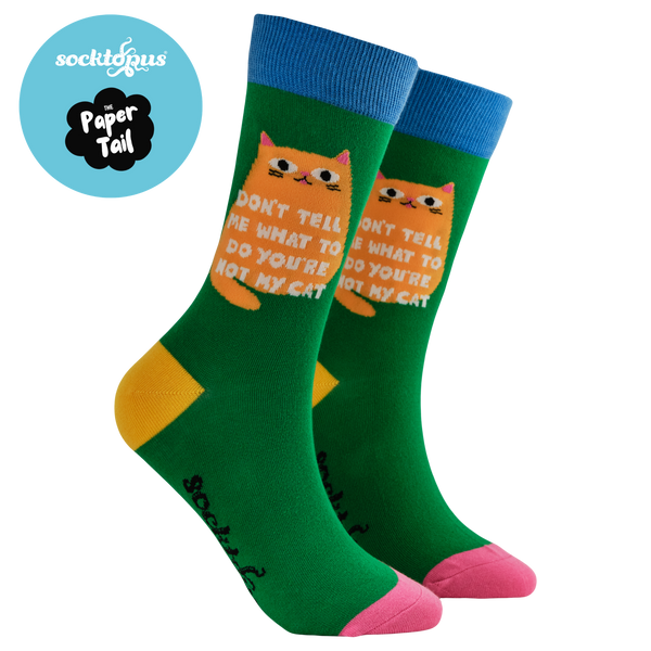 Don't Tell Me What To Do Socks - Paper Tail