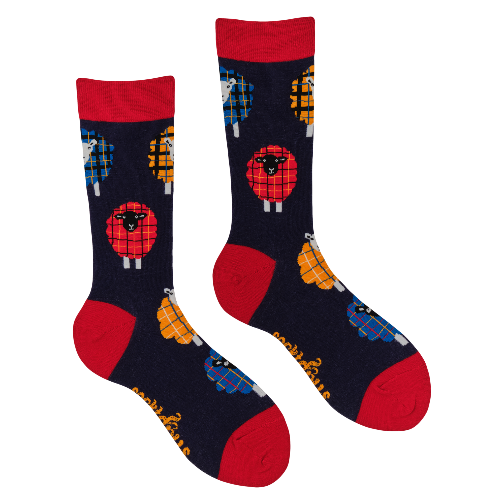 Tartan Sheep Socks