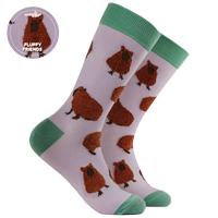 Fluffy Capybara Socks