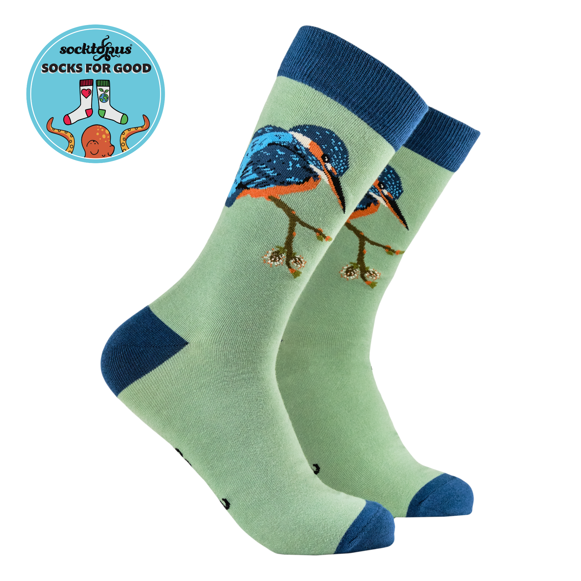 Bird Socks - Colourful Kingfisher