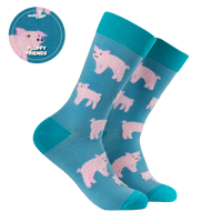 Fluffy Piglet Socks