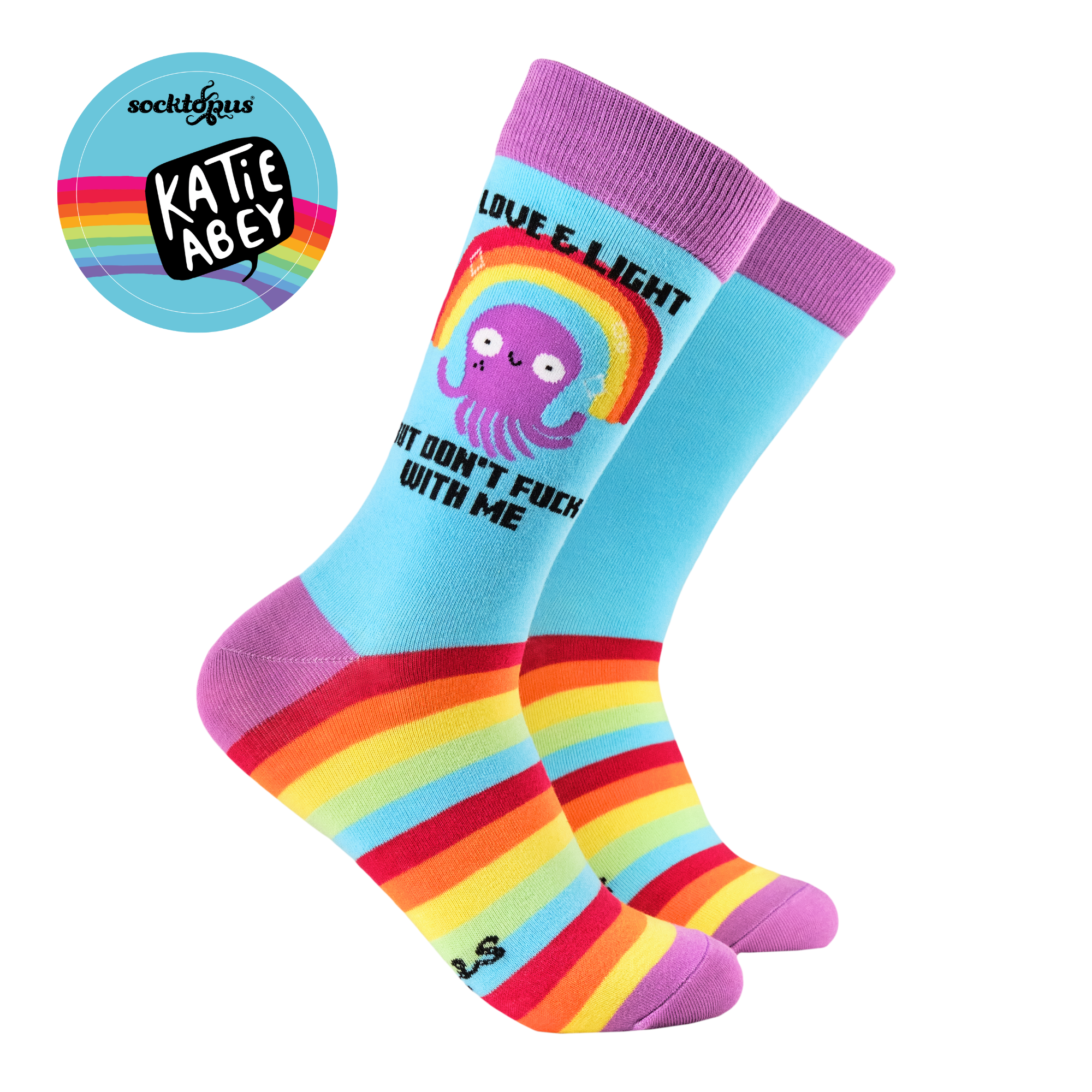 Love & Light Socks - Socktopus X Katie Abey