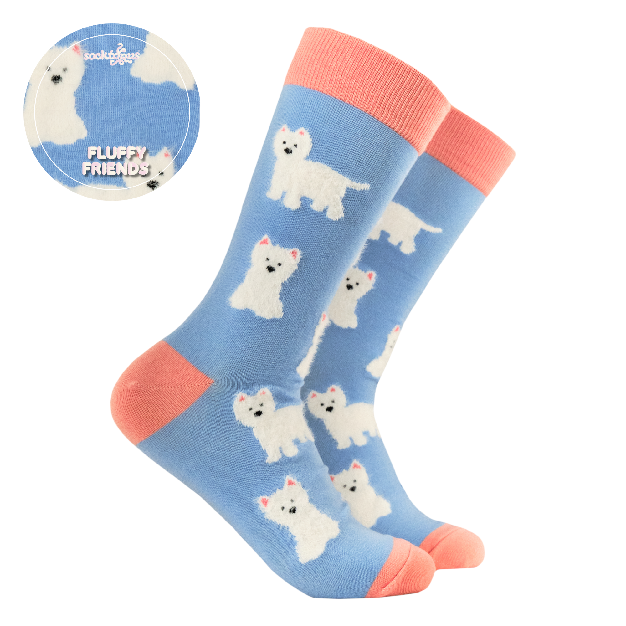Fluffy Westies Socks