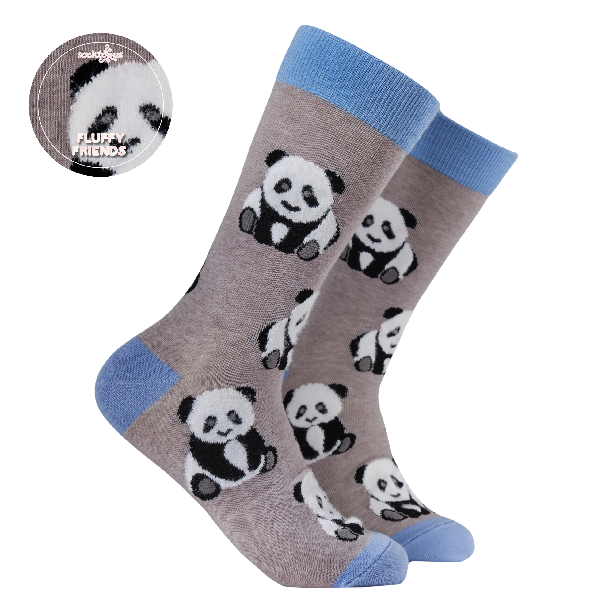 Fluffy Panda Socks