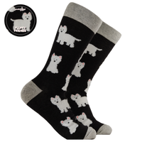 Fluffy Westies Socks