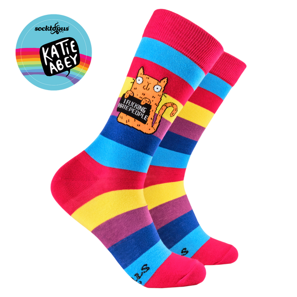 I Fucking Hate People Socks - Socktopus X Katie Abey