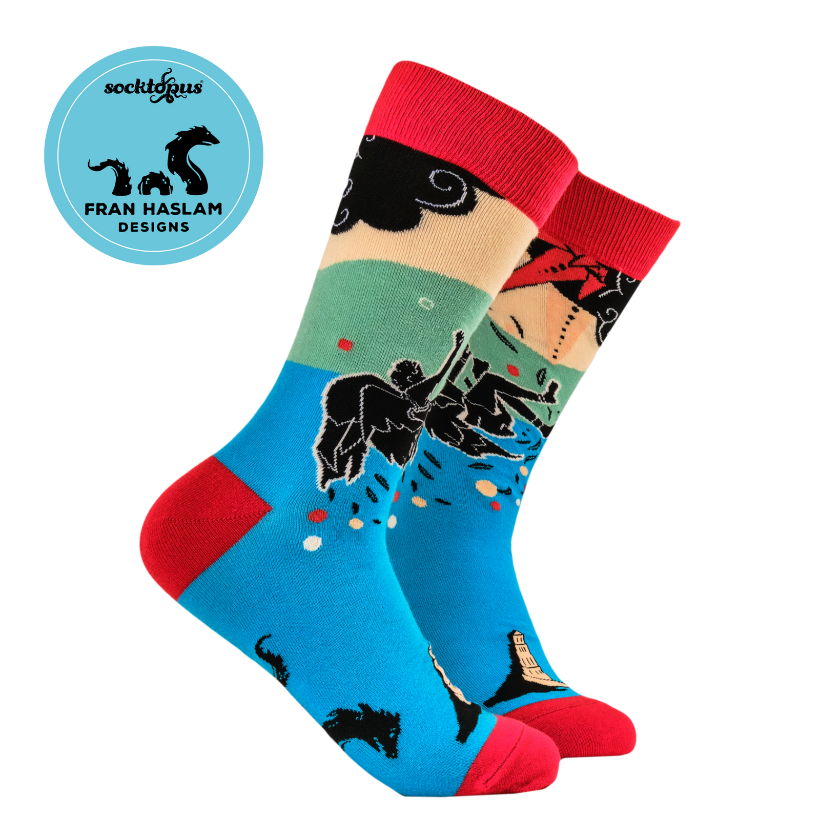 Fall of Icarus Socks - Fran Haslam