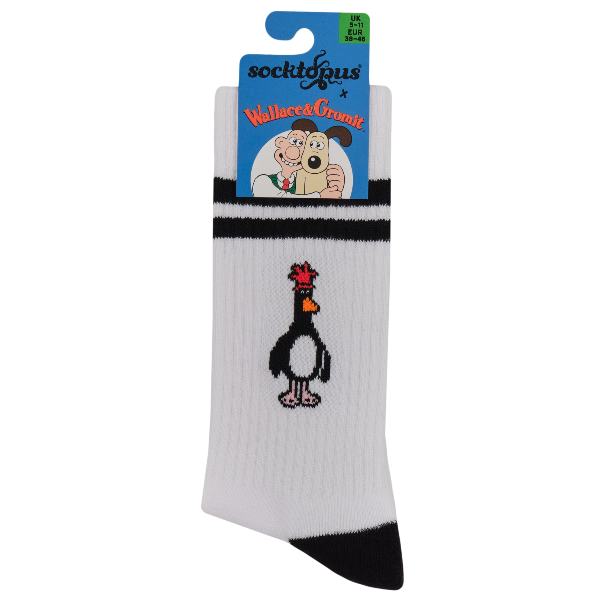 Feathers McGraw Athletic Socks - Wallace and Gromit