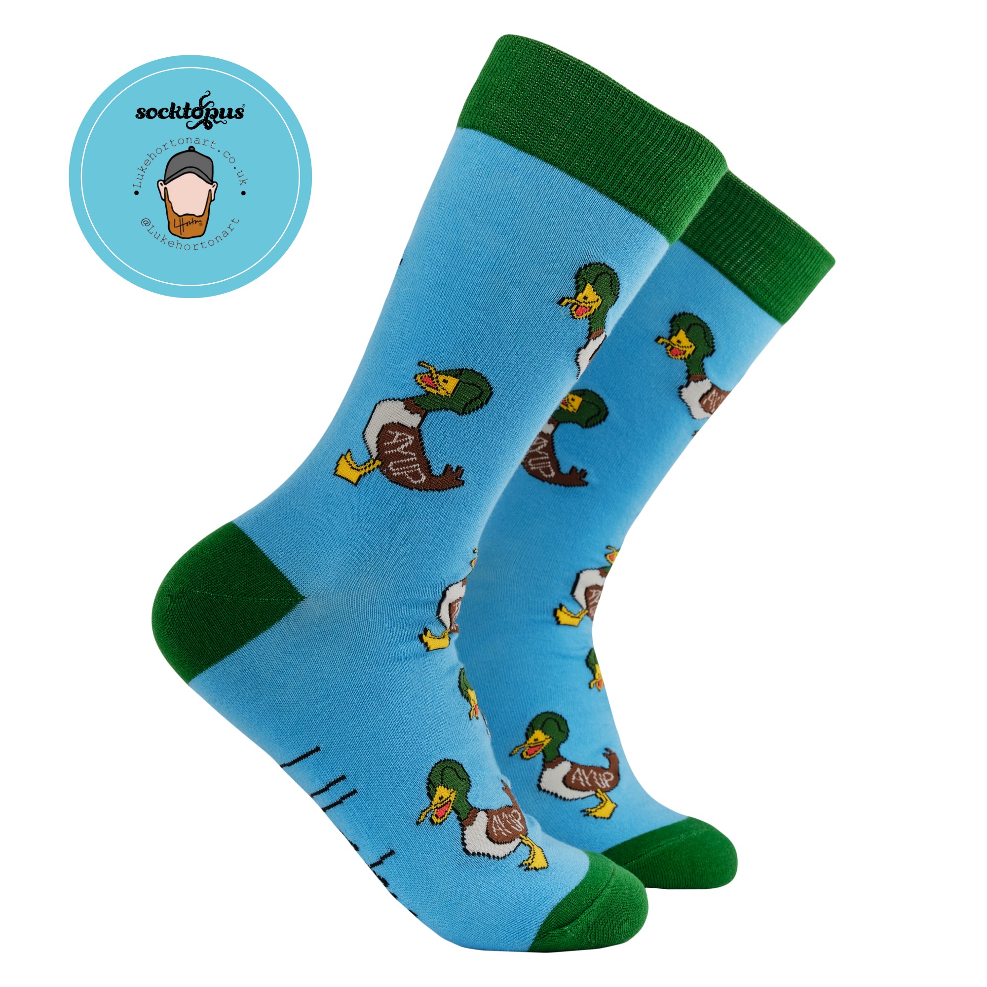 Aye Up Duck Socks - Luke Horton