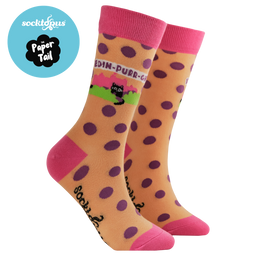 Edin-Purr-gh Socks - Paper Tail