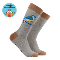 Blue Tit Socks - Robert E Fuller