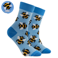 Fluffy Bees Mini Socks