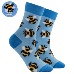 Fluffy Bees Mini Socks