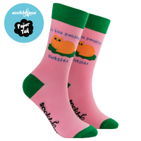 It's Too Peopley Outside Socks - Paper Tail