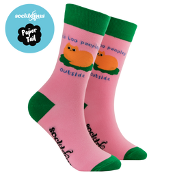 It's Too Peopley Outside Socks - Paper Tail