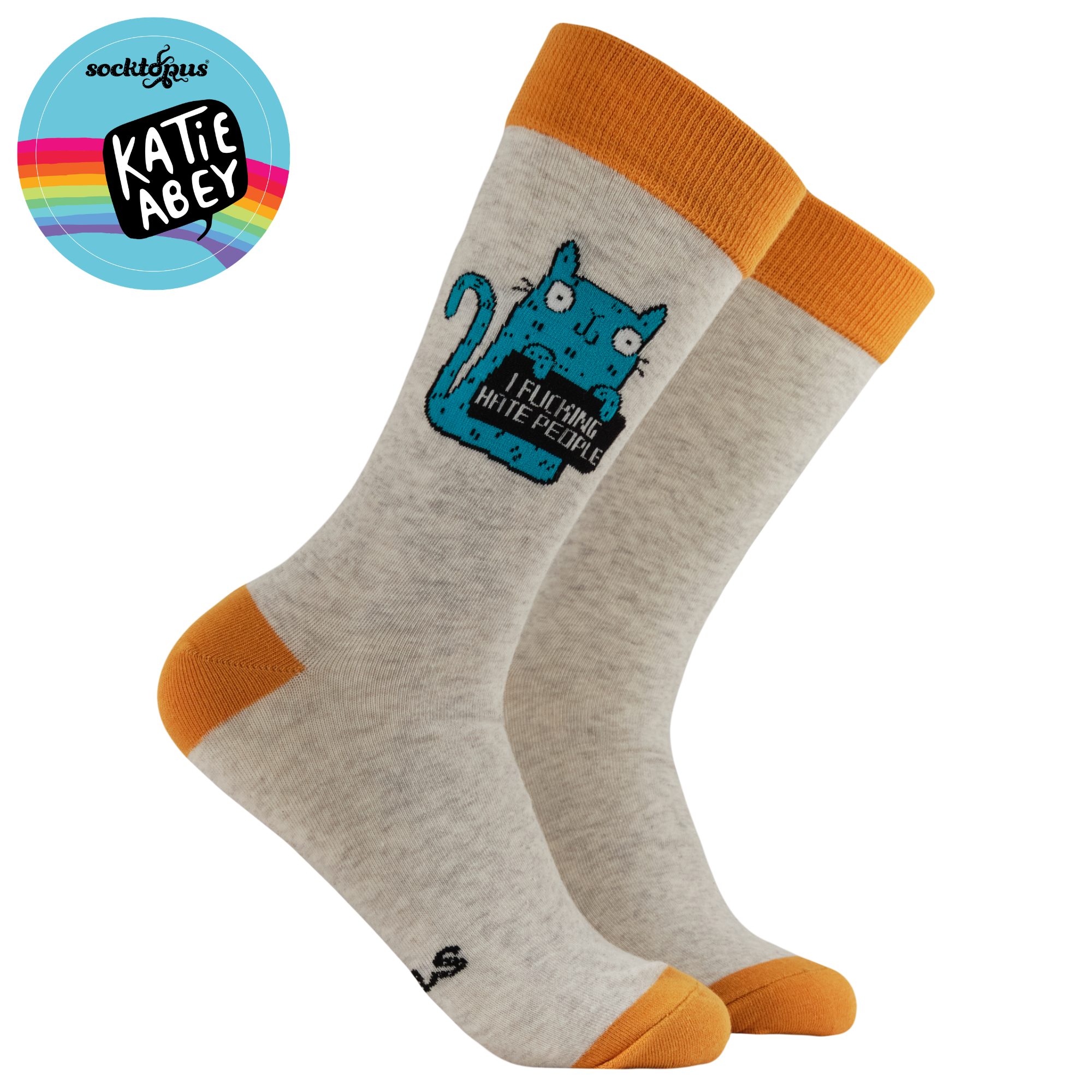I Fucking Hate People Socks - Socktopus X Katie Abey