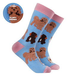 Fluffy Cockapoo Socks