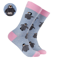 Fluffy Penguin Socks